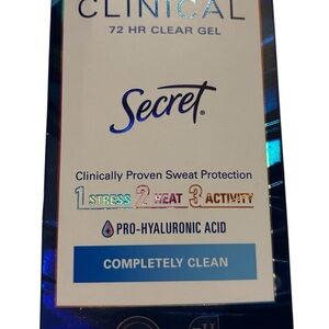 Secret Clinical Strength 72 HR Clear Gel Antiperspirant and Deodorants